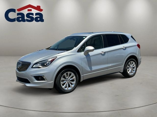 2017 Buick Envision Essence in Galaxy Silver Metallic — front three-quarter view