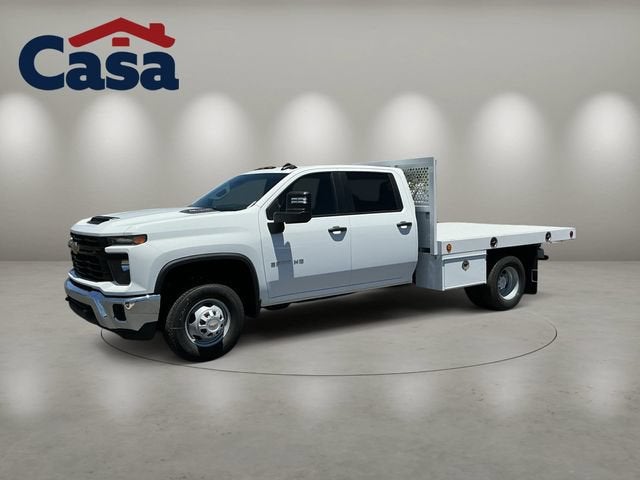 2026 Chevrolet Silverado 3500 HD Chassis Cab Work Truck in Summit White — front three-quarter view