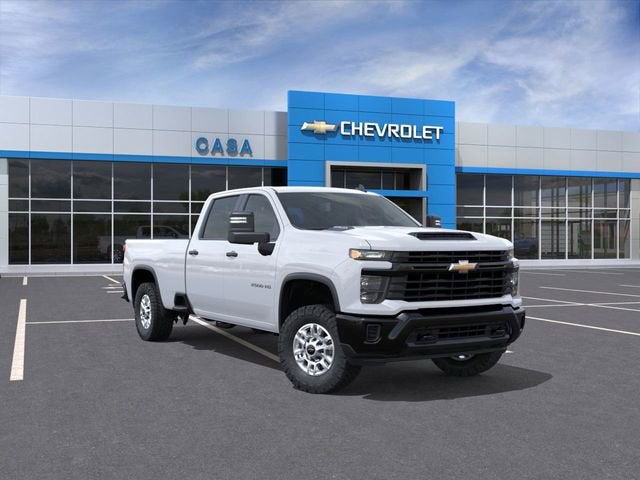 2026 Chevrolet Silverado 2500 HD WT in Summit White — front three-quarter view