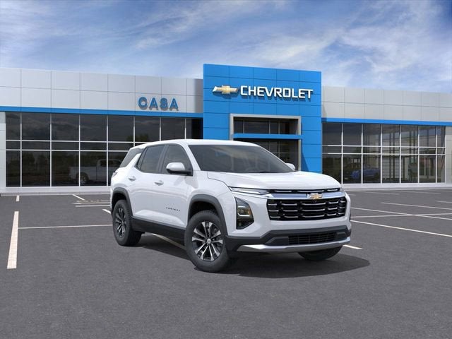 2026 Chevrolet Equinox LT in Summit White — front three-quarter view