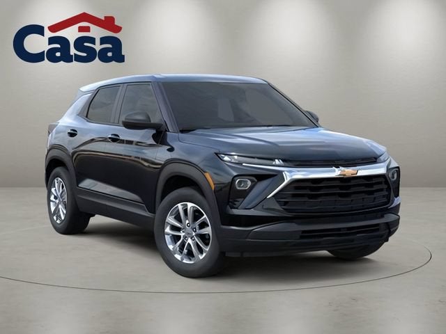2026 Chevrolet Trailblazer LS in Mosaic Black Metallic — front three-quarter view